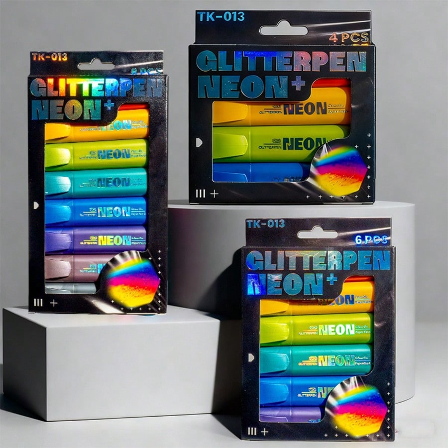 Highlighter Set Pastel - Vibrant Shimmer Glow Highlighter Set -