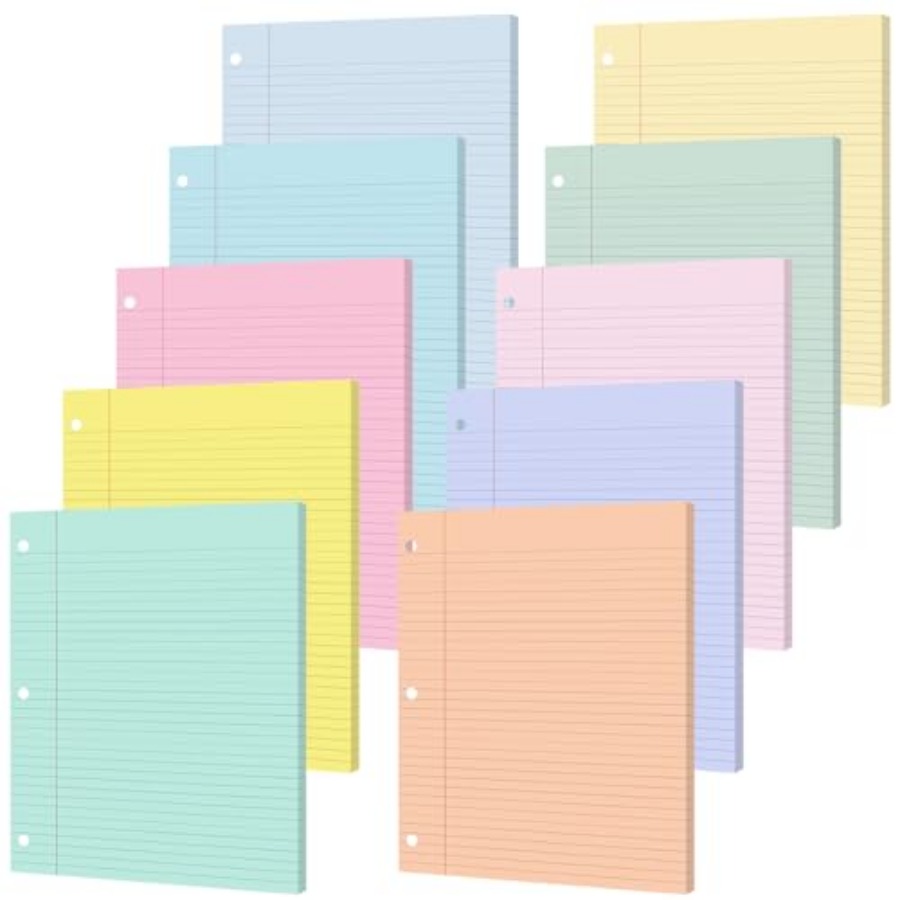 Paper Punch 3 Hole - gisgfim 100 Sheets Loose Leaf Binder