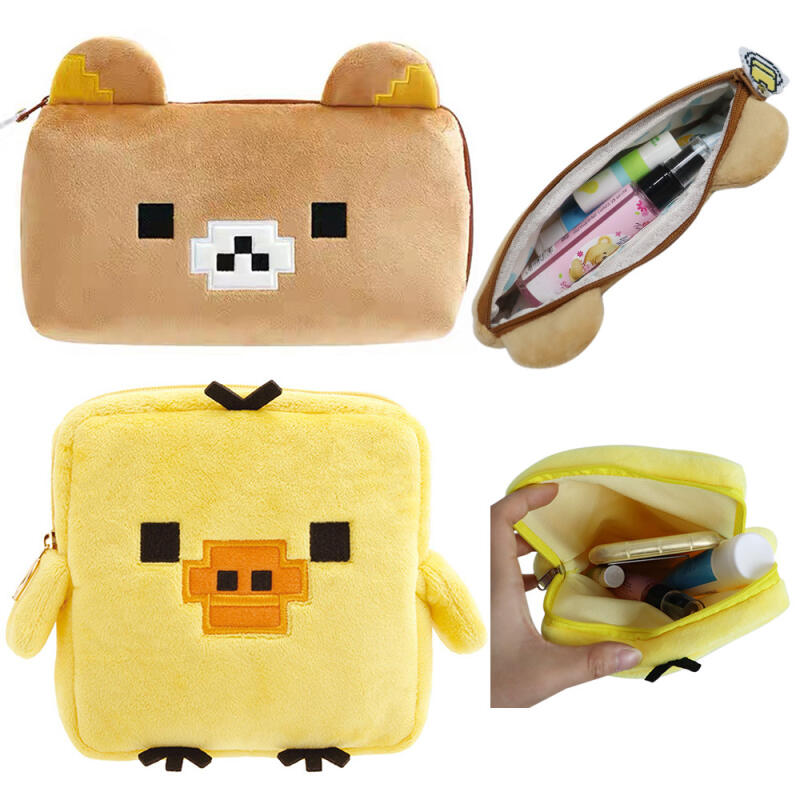 Pencil Case Large - Rilakkuma Cartoon Kawaii Pixel Game Pack