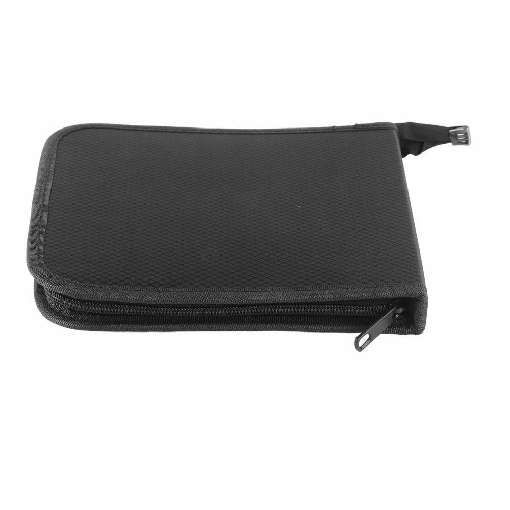 Pencil Case Large - 72/120 Slots Pencil Case Black Canvas