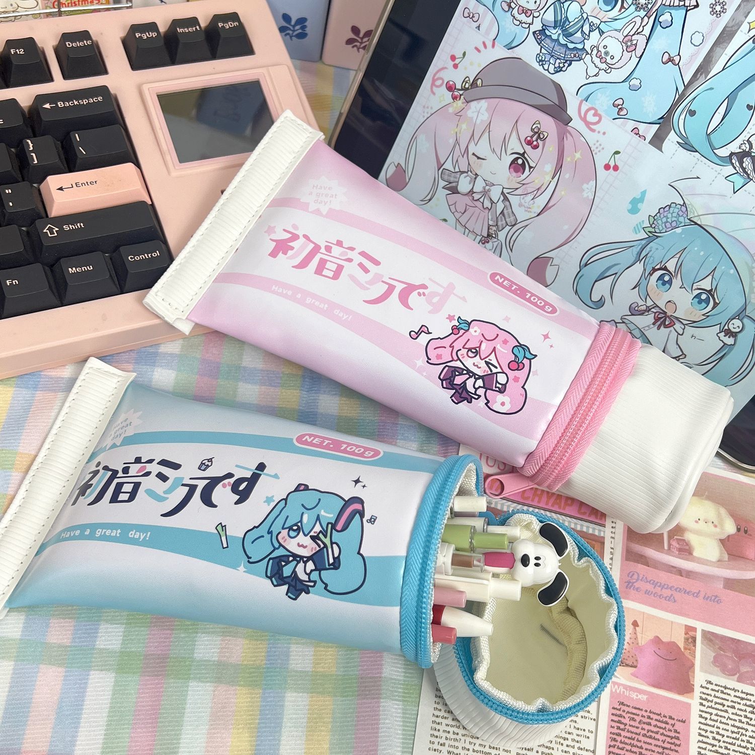 Pencil Case Large - Hatsune Miku Simulation Toothpaste Pencil Case