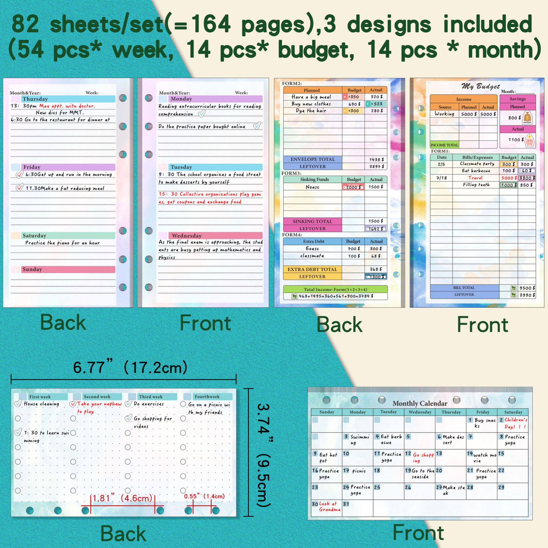2026 NEW A6 Loose Leaf Noteboo - огляд і ціна Planner Weekly Budget