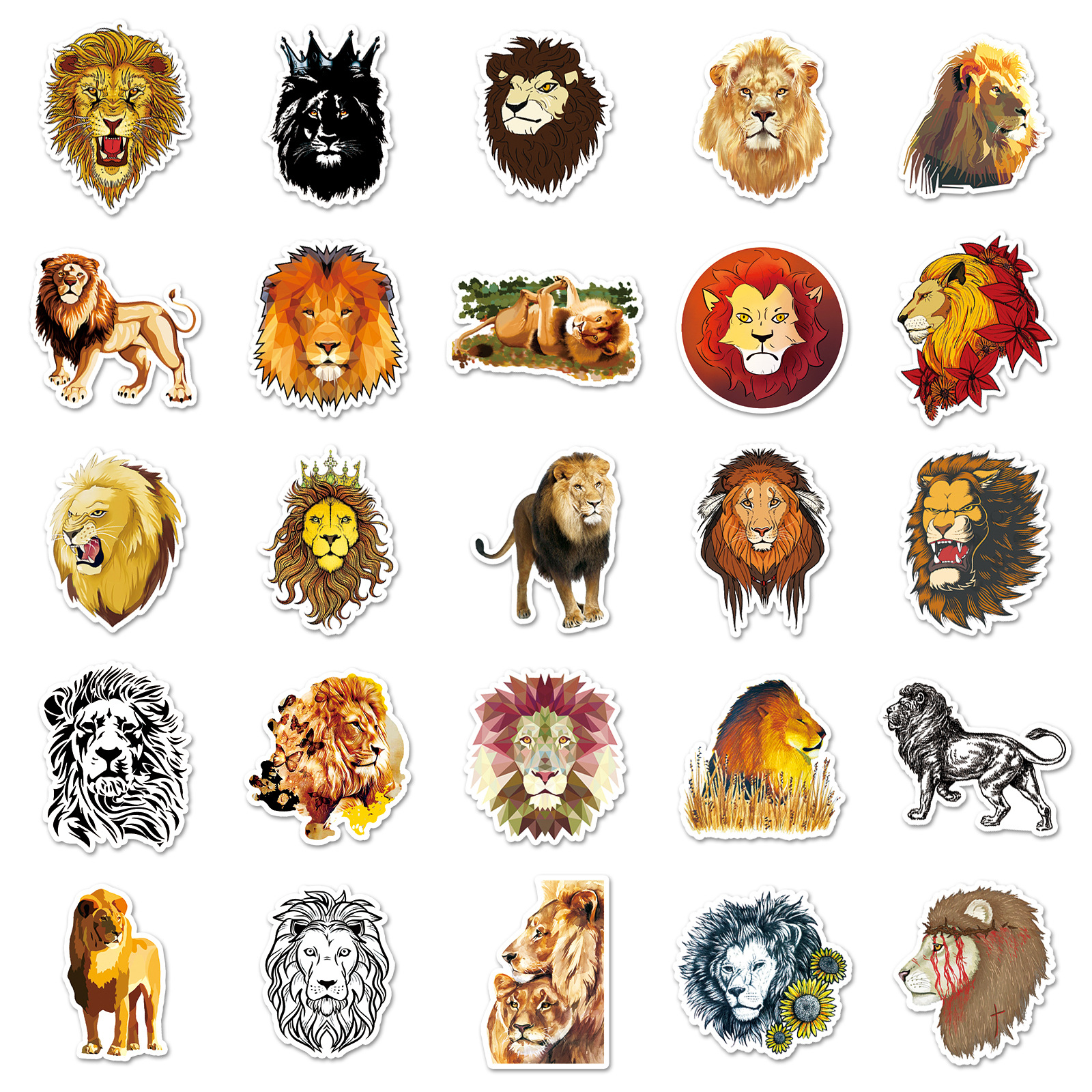 50-Pack Lion Graffiti Stickers - огляд і ціна Lion Stationery & Office Supply(Kunshan)Co.Ltd