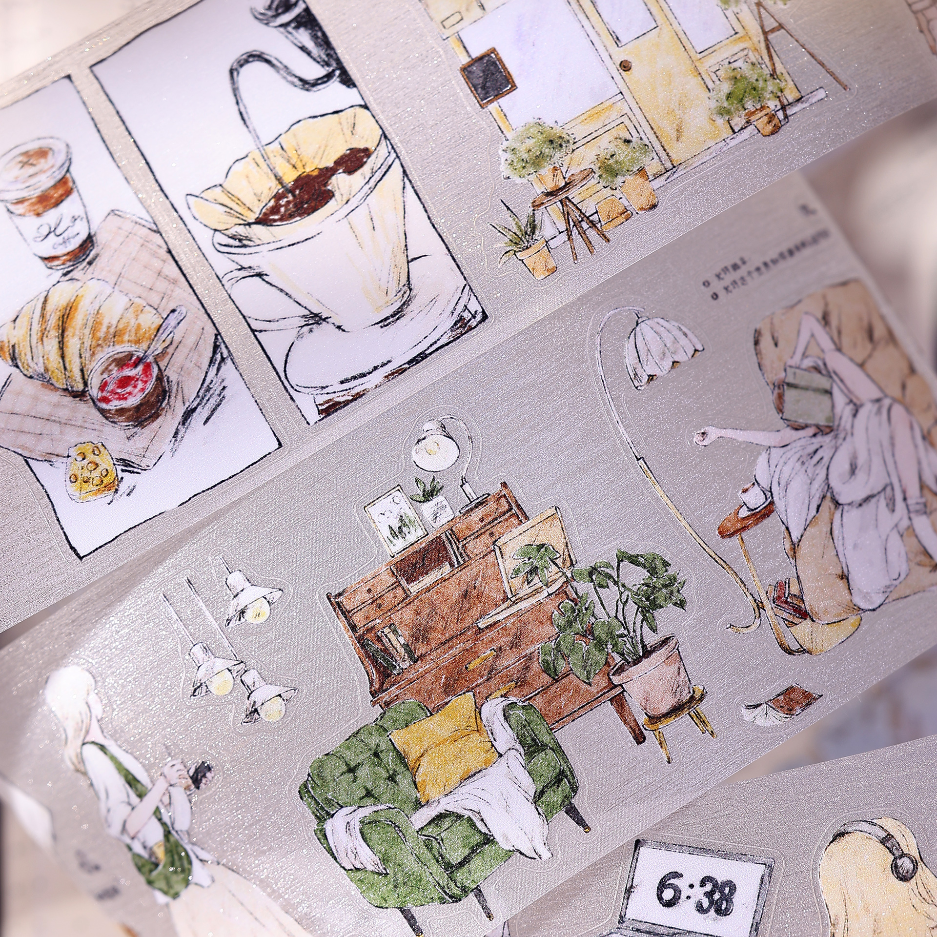 XiaoBaiJia Studio Vintage Girl - огляд і ціна Washi Tape Set