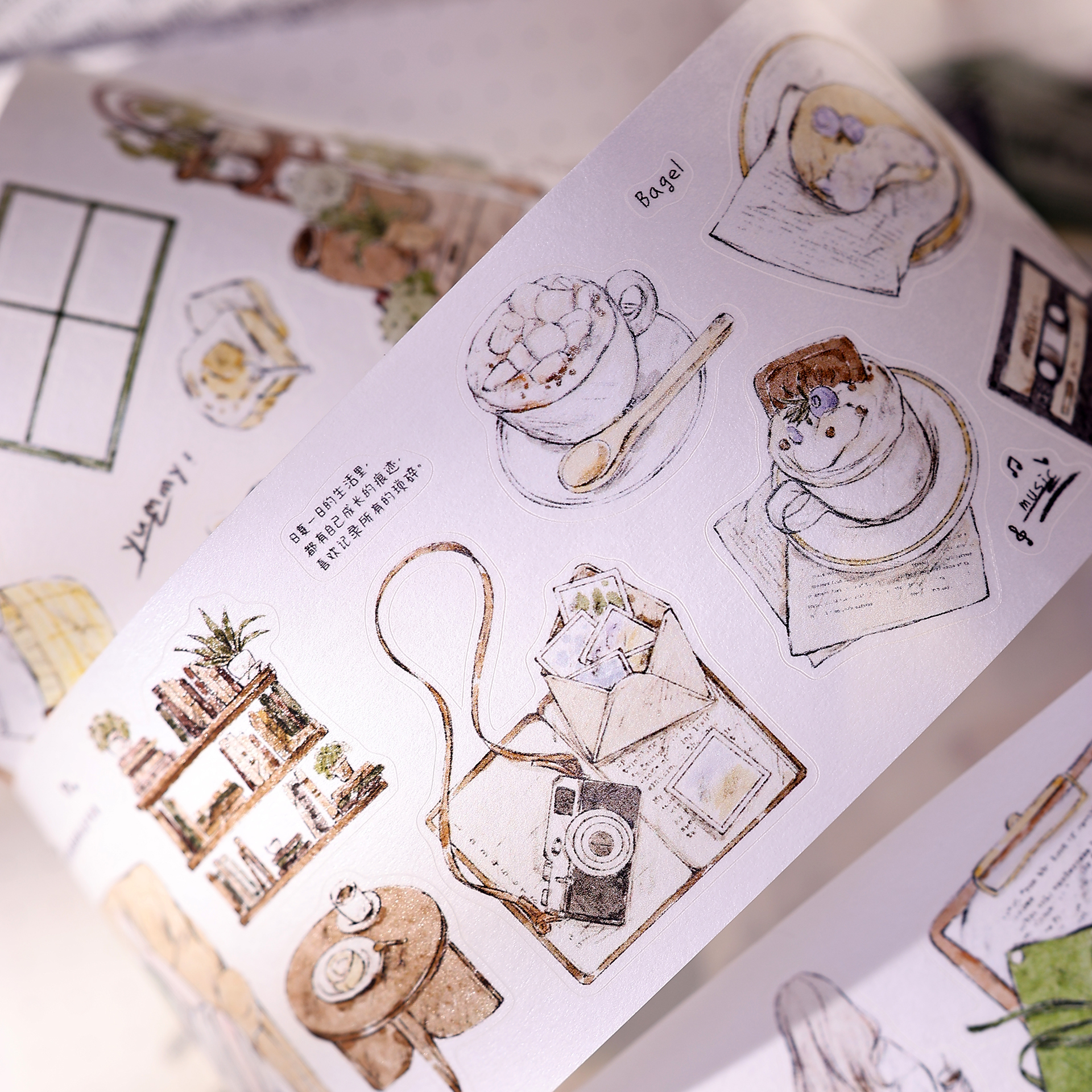 XiaoBaiJia Studio Vintage Girl - огляд і ціна Washi Tape Set