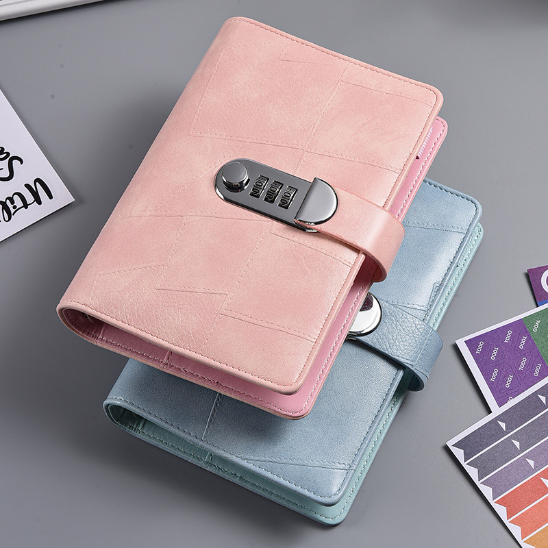 A6 PU Leather Password Lock Bi - огляд і ціна Planner Weekly Budget