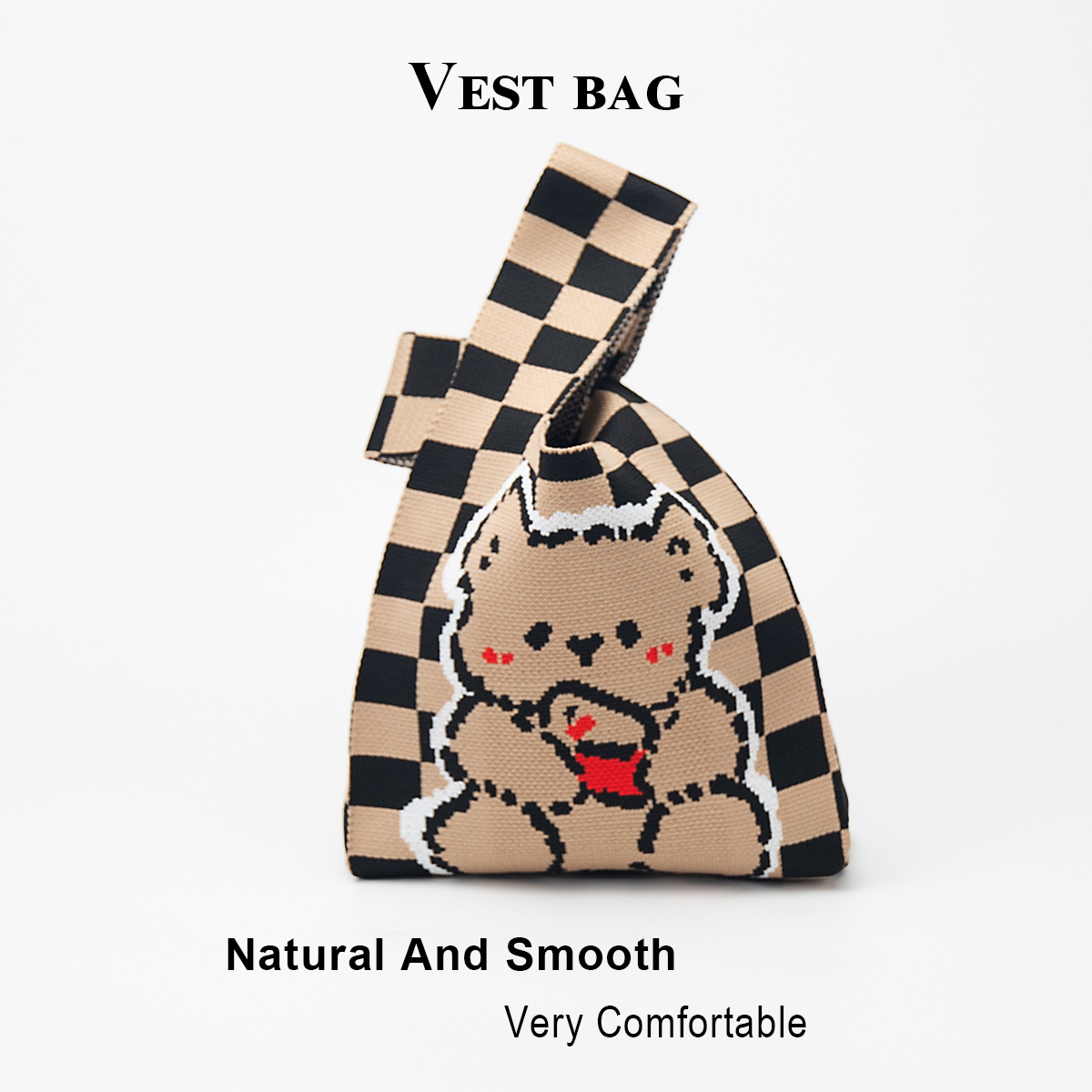 Cute Knitted Handbag for Girls - огляд і ціна Pencil Case Large