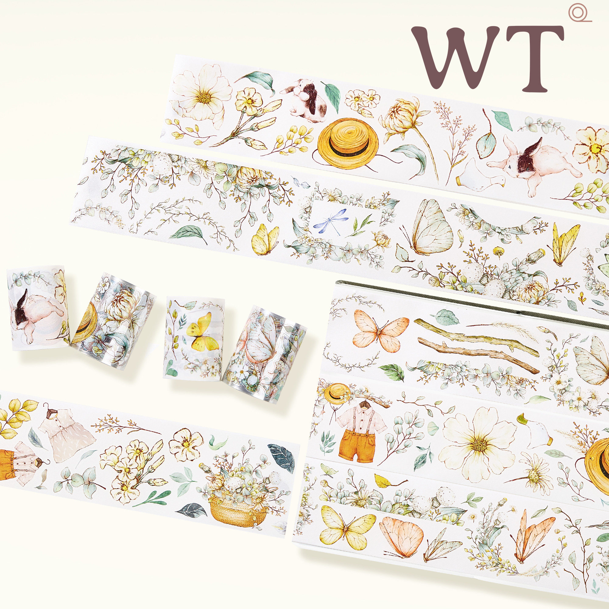 WT Studio Vintage Flower Bunny - огляд і ціна Washi Tape Set
