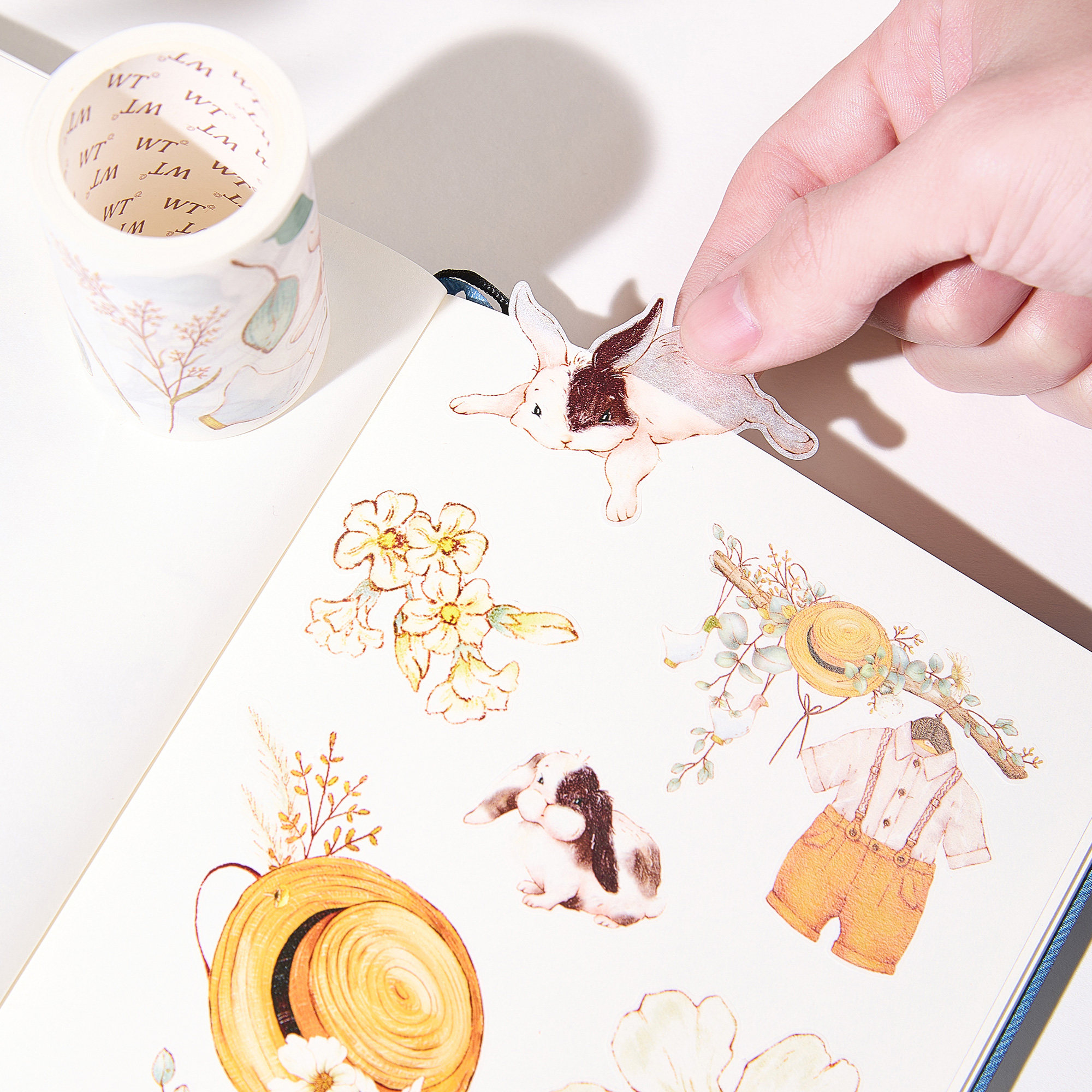WT Studio Vintage Flower Bunny - огляд і ціна Washi Tape Set