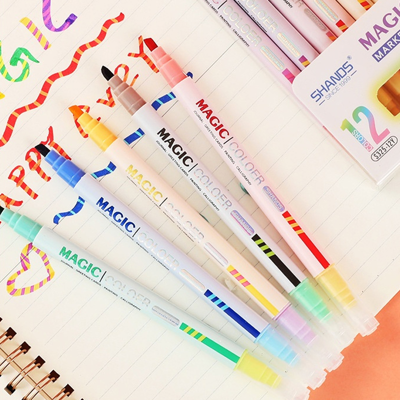 Double-ended Magic Color Chang - огляд і ціна Highlighter Set Pastel