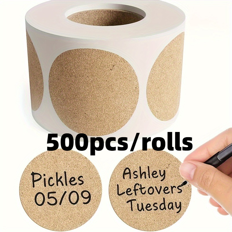 500pcs/rolls Sticker Round Pas - огляд і ціна Sticker Label Roll