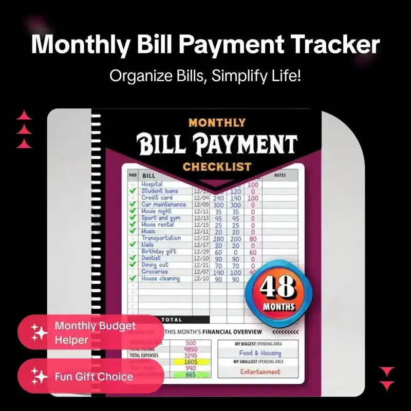 ADHD A4 Planner Notebook, Dura - огляд і ціна Planner Weekly Budget
