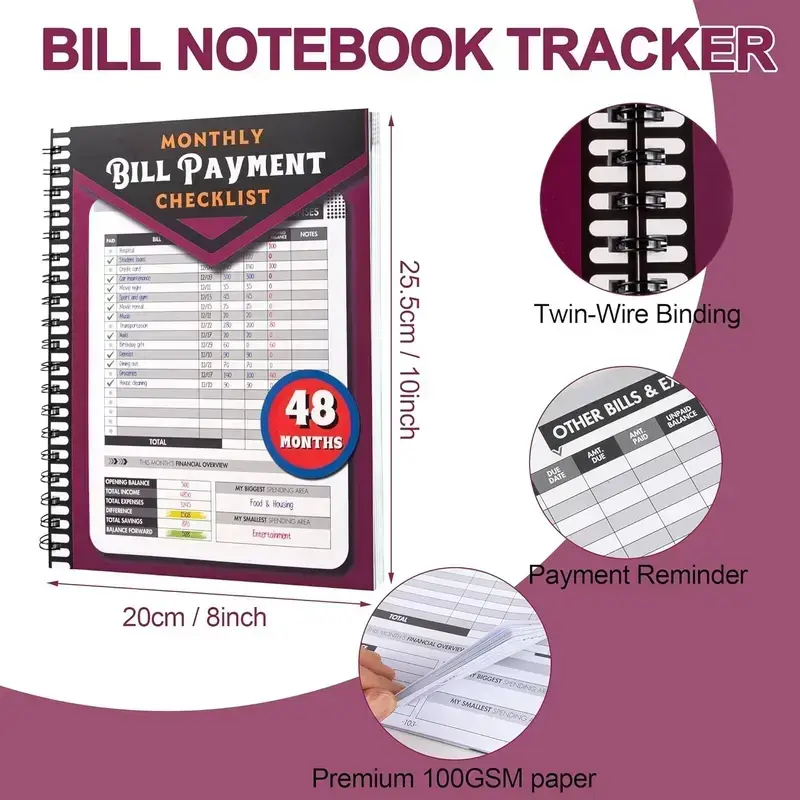 ADHD A4 Planner Notebook, Dura - огляд і ціна Planner Weekly Budget