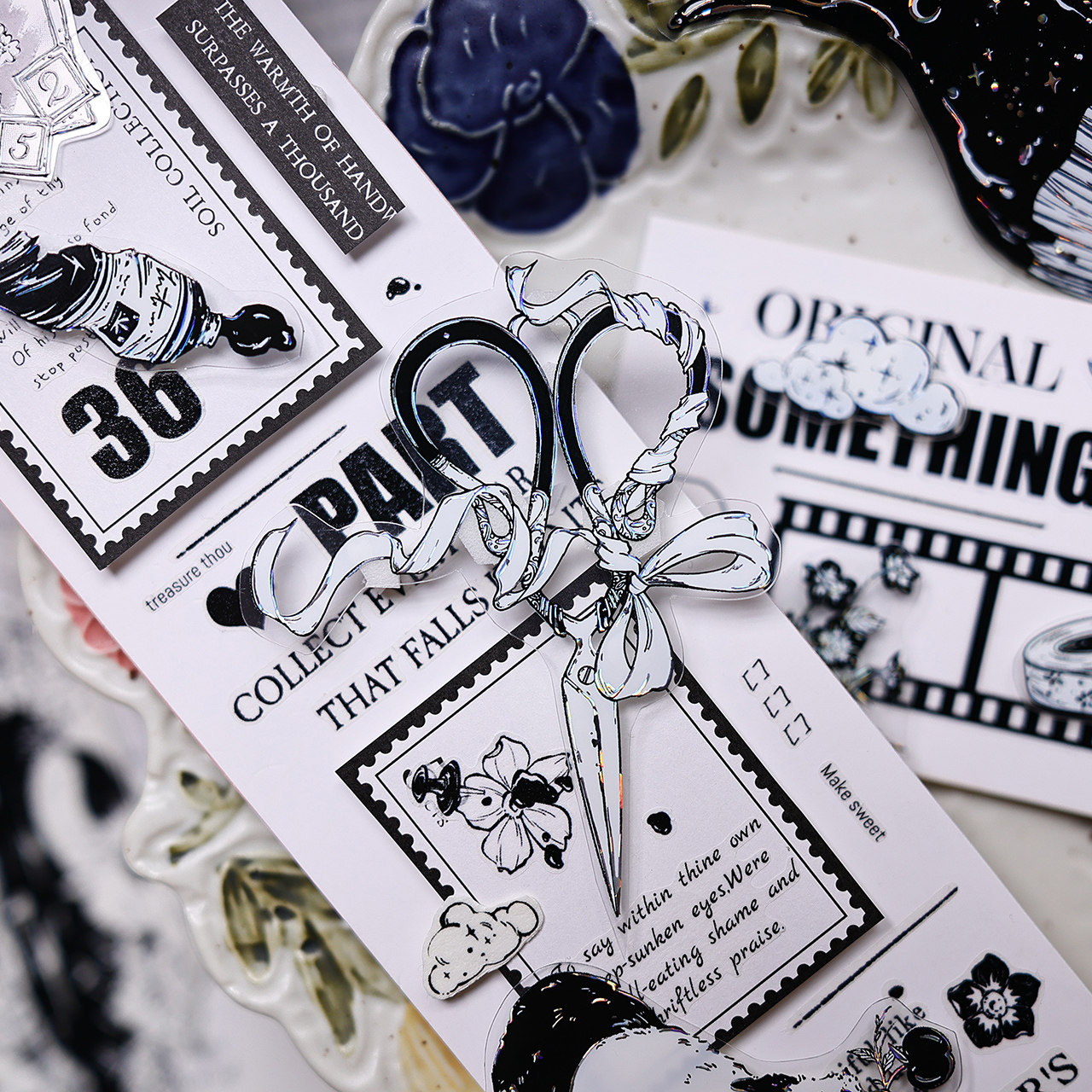 XiaoBaiJia Studio Vintage Blac - огляд і ціна Washi Tape Set