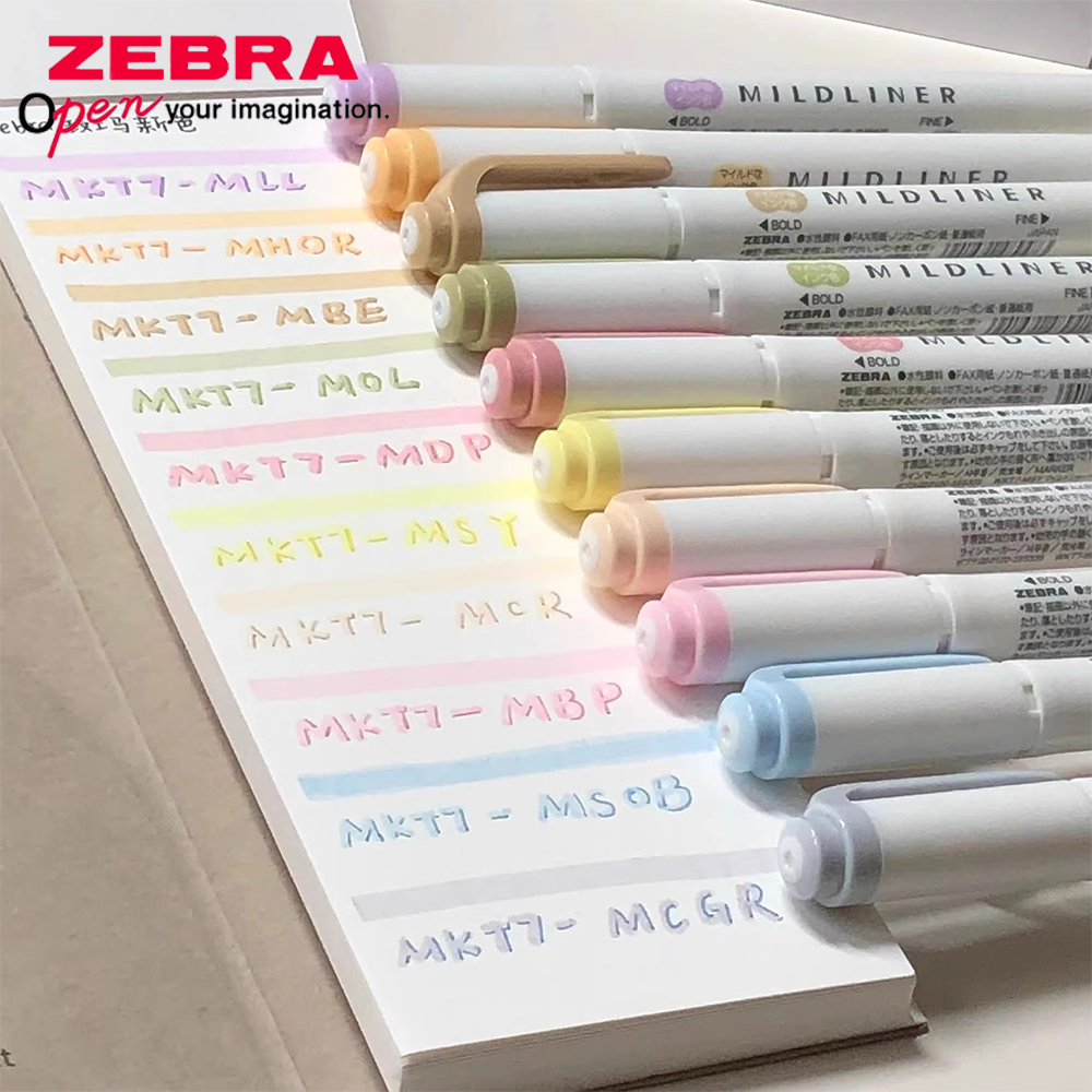 Japan ZEBRA Highlighters Pen s - огляд і ціна Highlighter Set Pastel