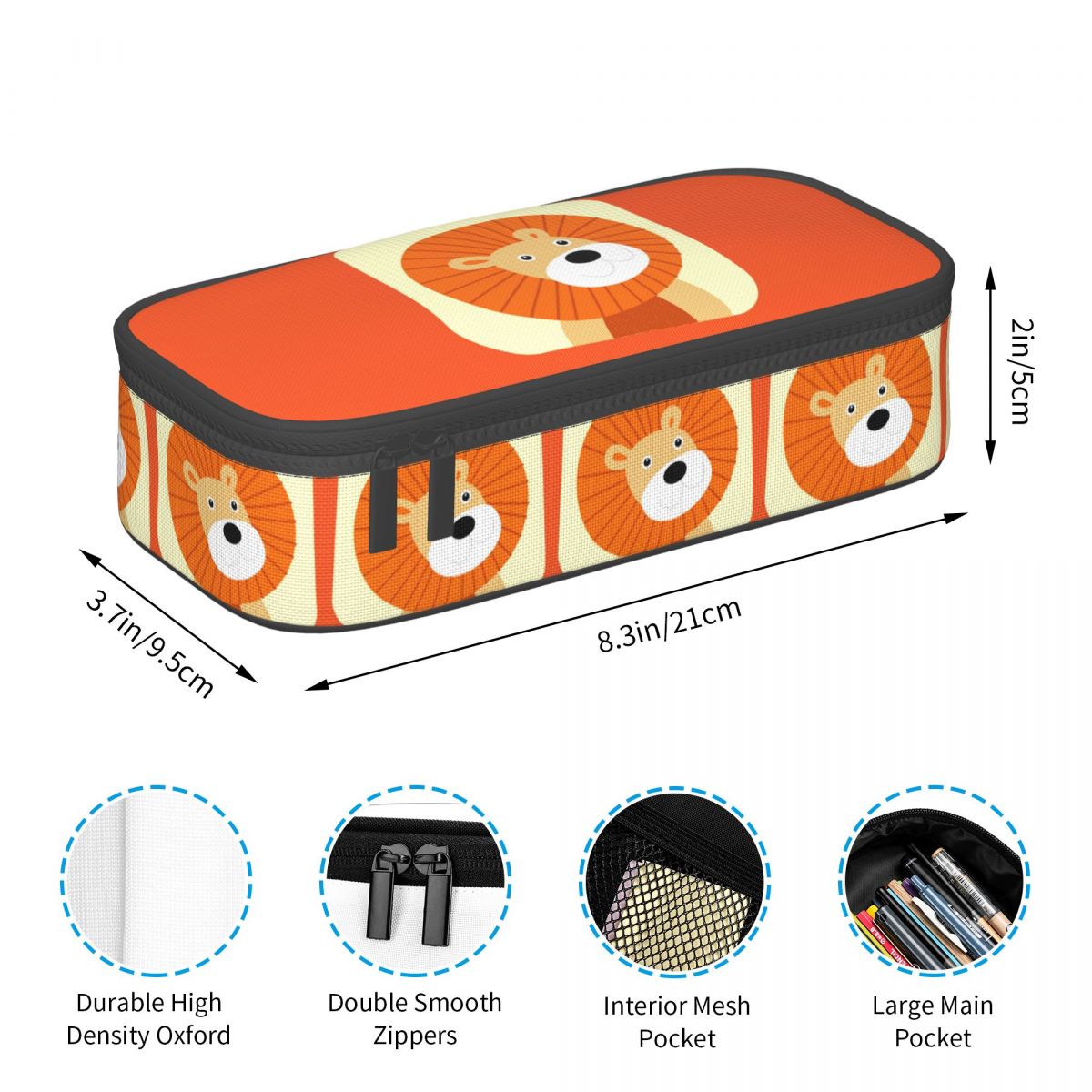 Cute Lion Cartoon Pencil Case  - огляд і ціна Lion Stationery & Office Supply(Kunshan)Co.Ltd