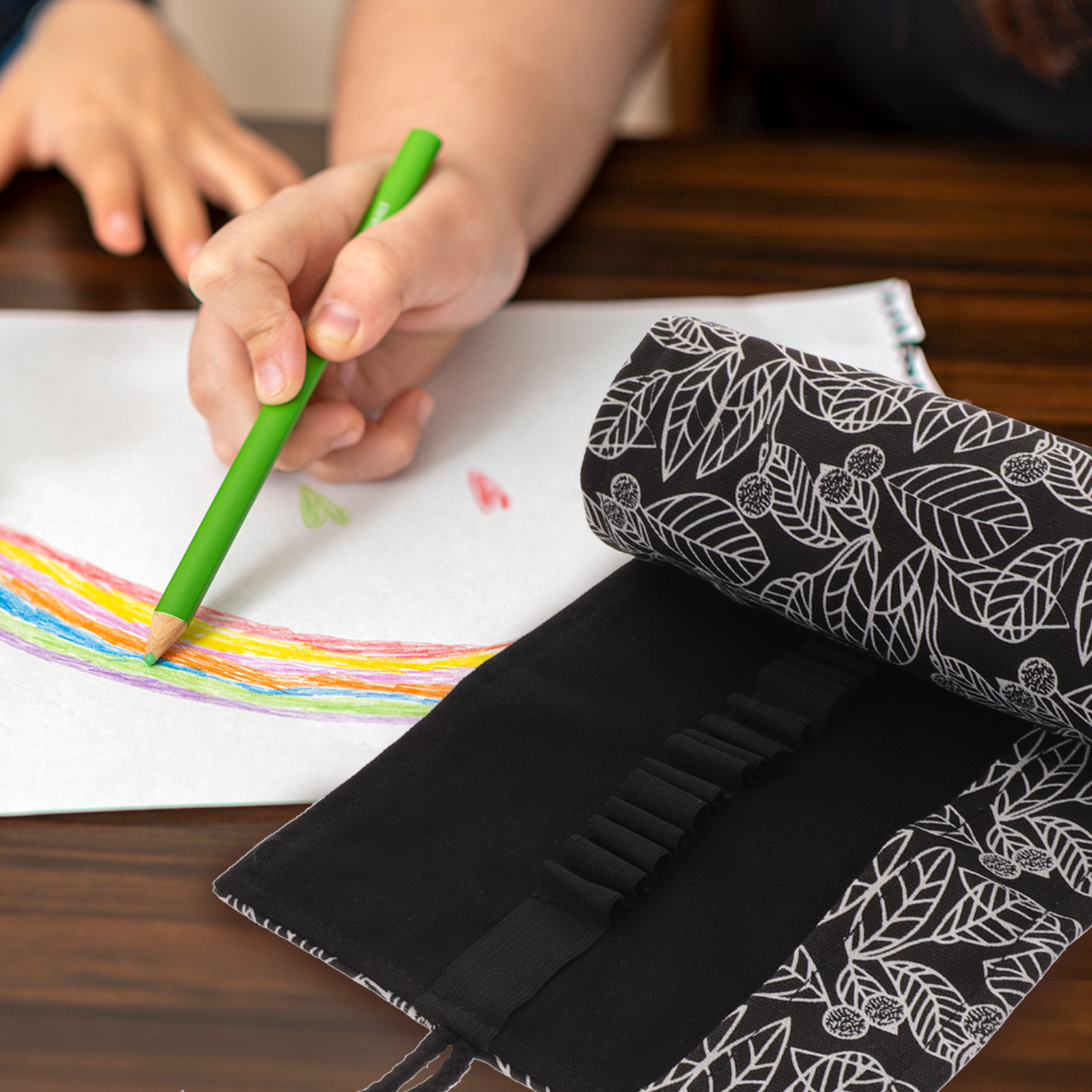 Roll Up Pencil Organizer Case  - огляд і ціна Pencil Case Large