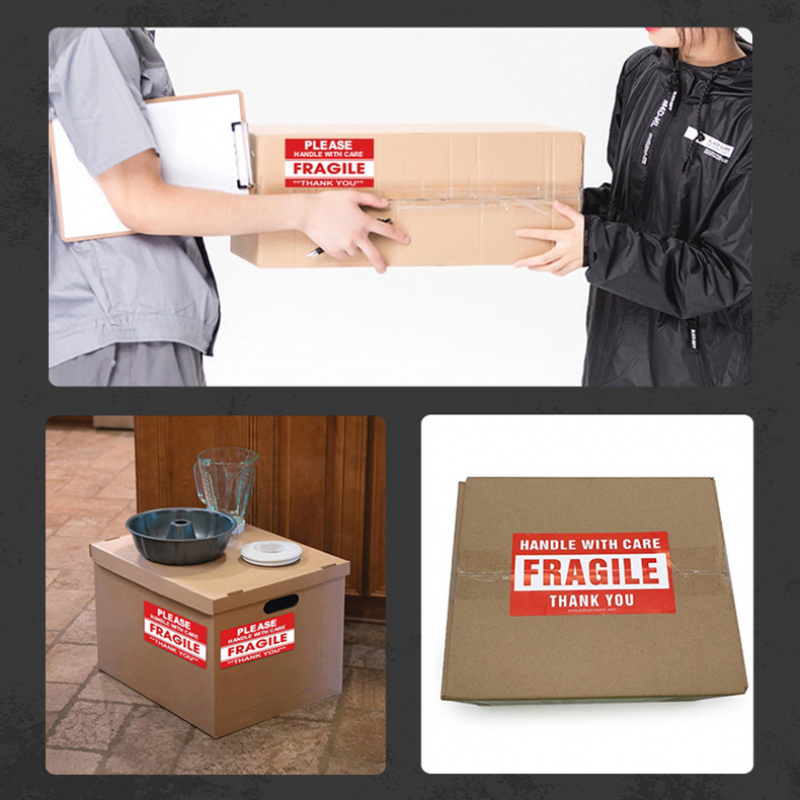1 Roll Fragile English Warning - огляд і ціна Sticker Label Roll