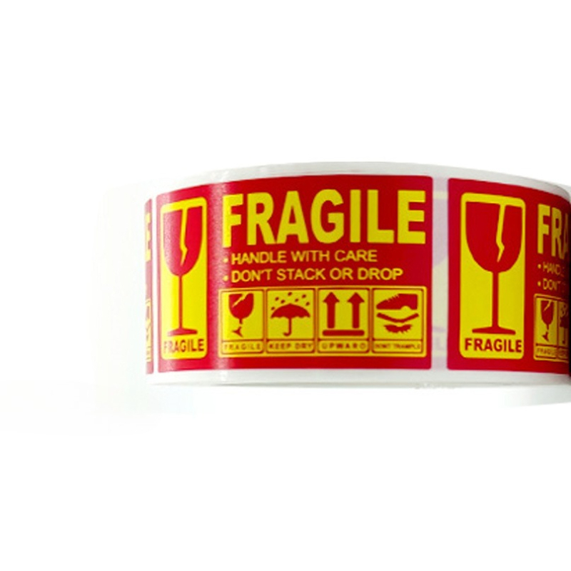 1 Roll Fragile English Warning - огляд і ціна Sticker Label Roll