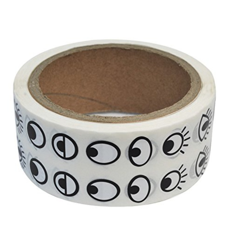 Black White Eye Stickers Label - огляд і ціна Sticker Label Roll