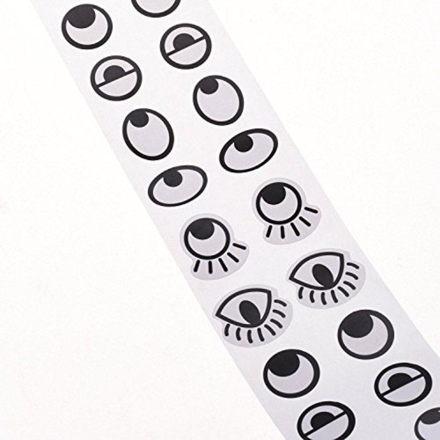 Black White Eye Stickers Label - огляд і ціна Sticker Label Roll