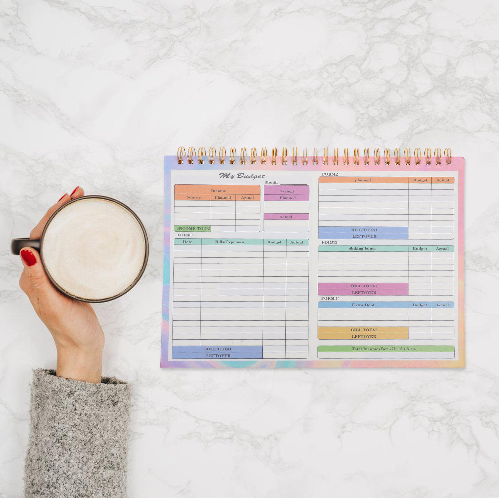 B5 Financial Tracker Notebook  - огляд і ціна Planner Weekly Budget