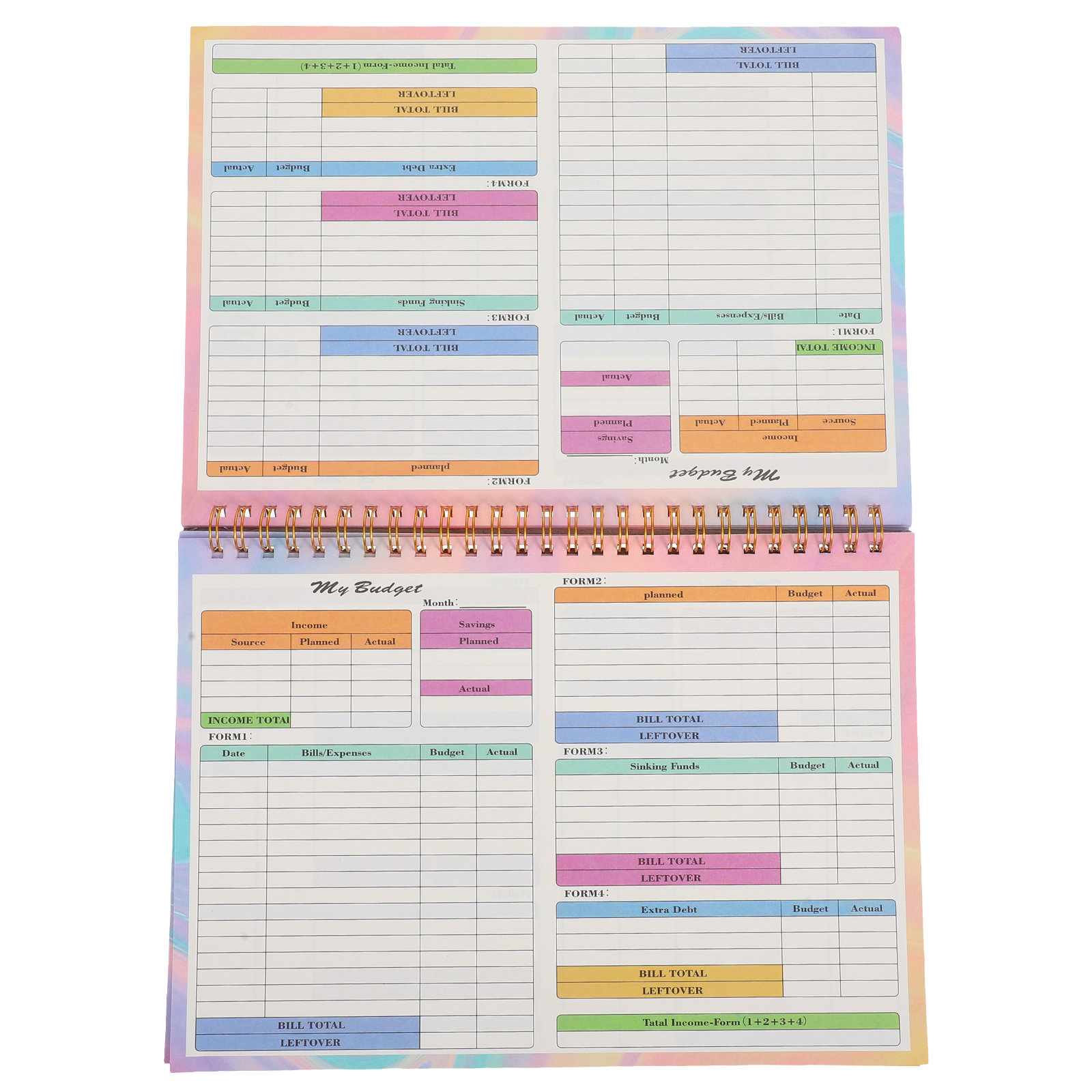 B5 Financial Tracker Notebook  - огляд і ціна Planner Weekly Budget