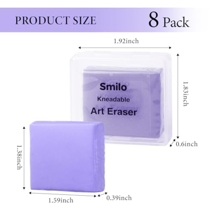 8-Pack Kneaded Erasers Moldabl - огляд і ціна Rubber Eraser Kneaded