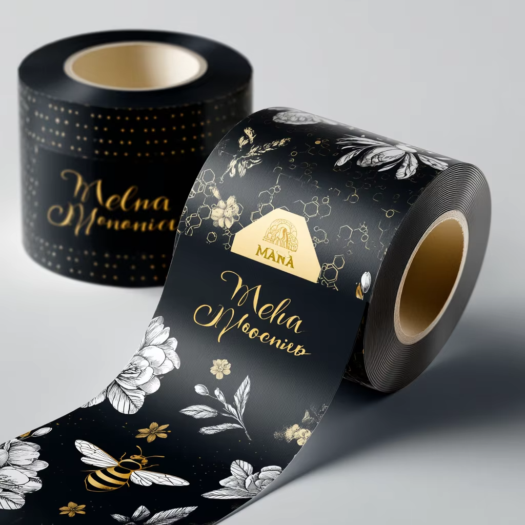 Custom Luxury Gold Foil Vinyl  - огляд і ціна Sticker Label Roll