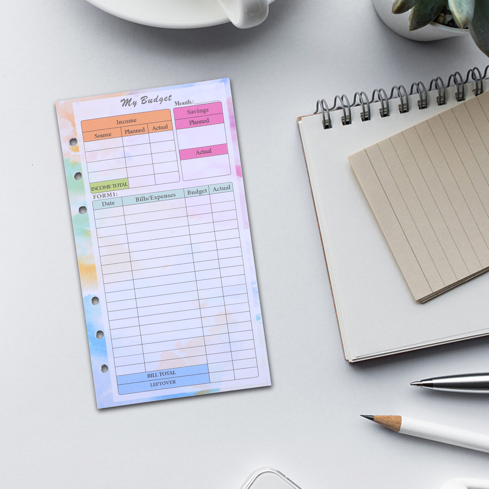 14 Sheets A6 Budget Planner Re - огляд і ціна Planner Weekly Budget