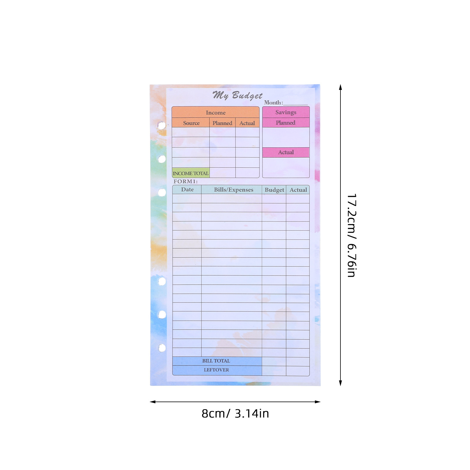 14 Sheets A6 Budget Planner Re - огляд і ціна Planner Weekly Budget