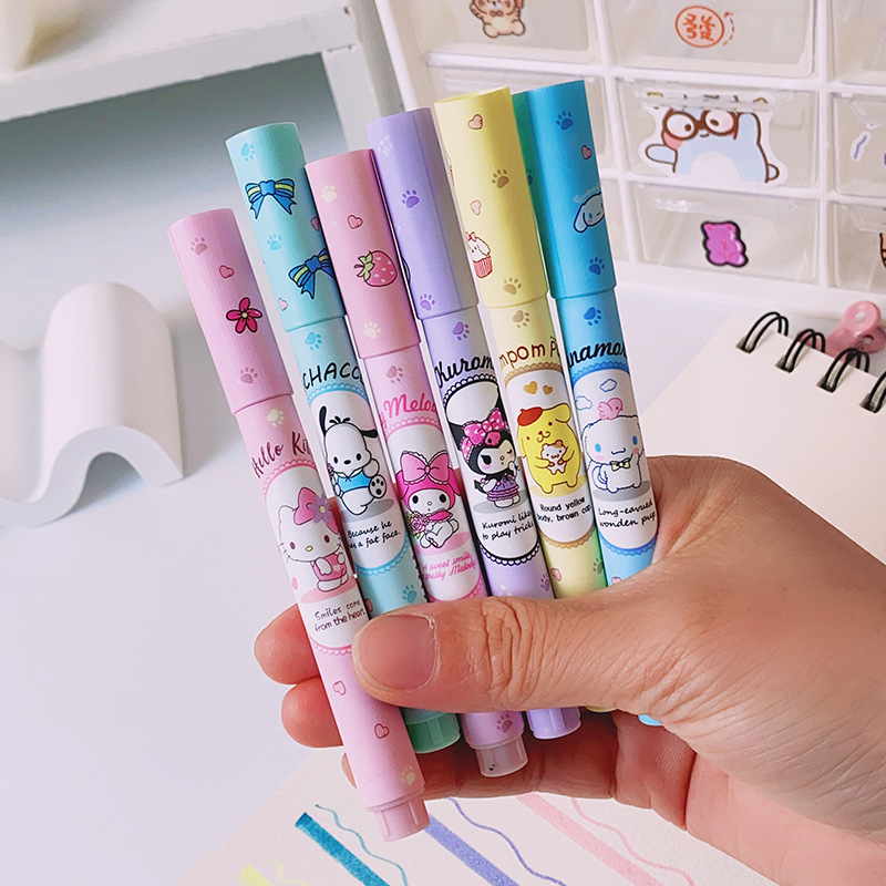 6Pcs Sanrio Hello Kitty Highli - огляд і ціна Highlighter Set Pastel