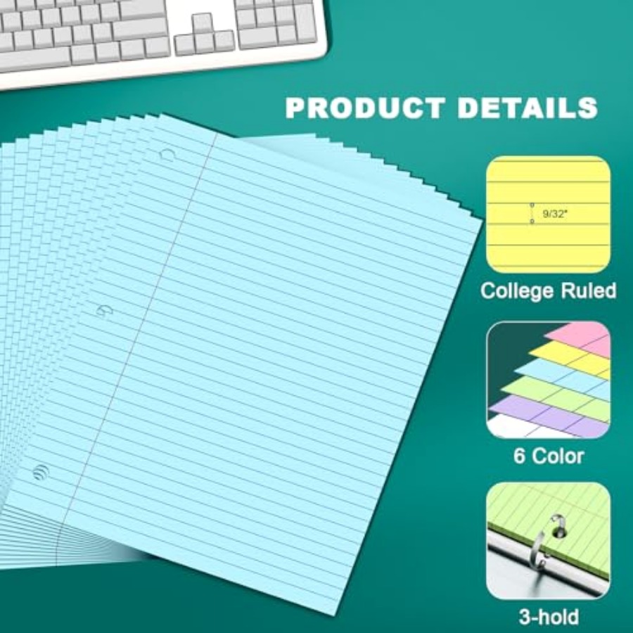Note Pads 8 X 10.5 Loose Leaf  - огляд і ціна Paper Punch 3 Hole