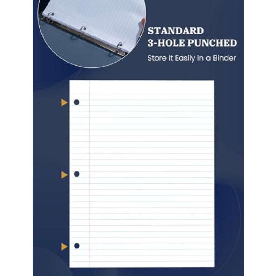 Loose Leaf Paper 8.5 x 11, Loo - огляд і ціна Paper Punch 3 Hole