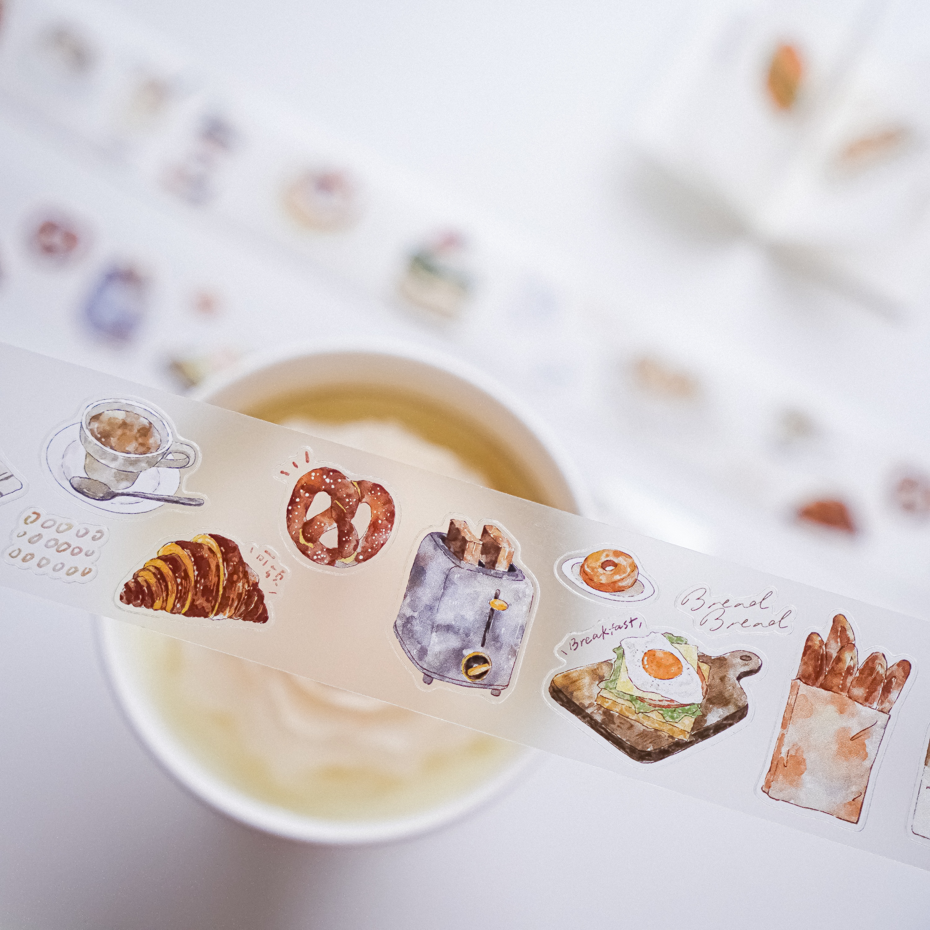 Jennyyuanzi Vintage Yummy Food - огляд і ціна Washi Tape Set