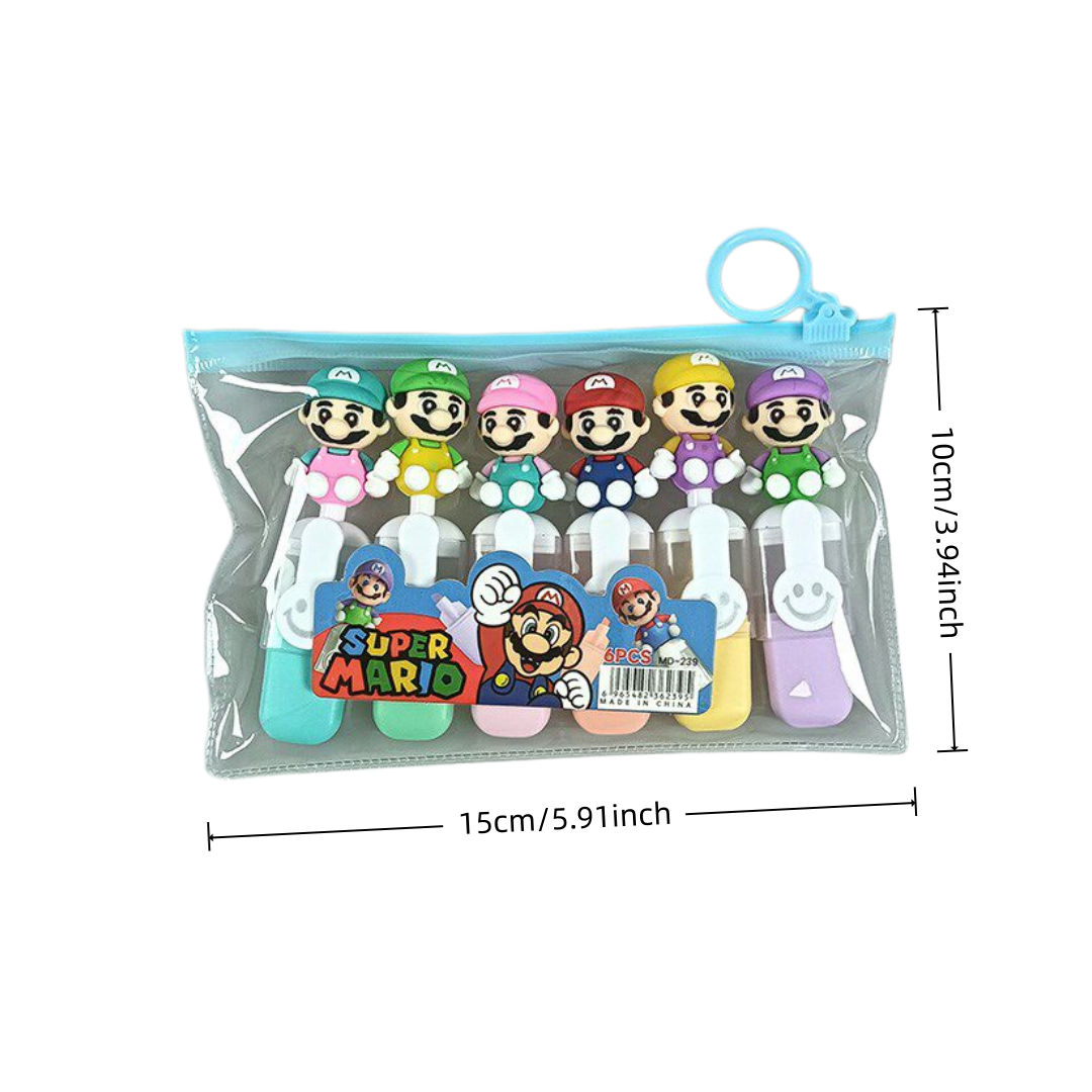 Kids Super Mario Highlighter S - огляд і ціна Highlighter Set Pastel