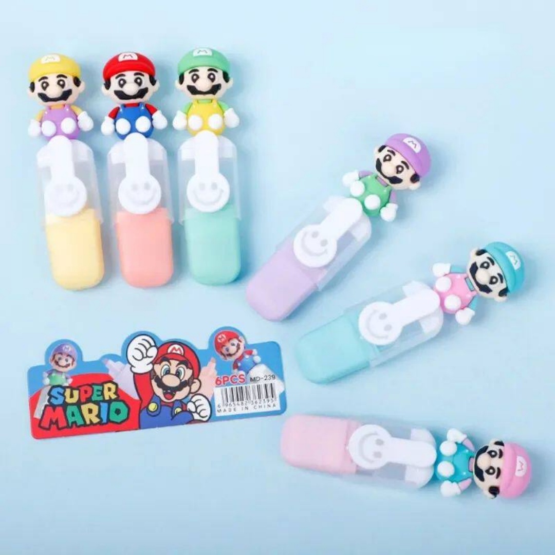 Kids Super Mario Highlighter S - огляд і ціна Highlighter Set Pastel