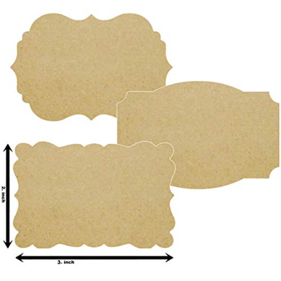 Scalloped Kraft Paper Labels B - огляд і ціна Sticker Label Roll