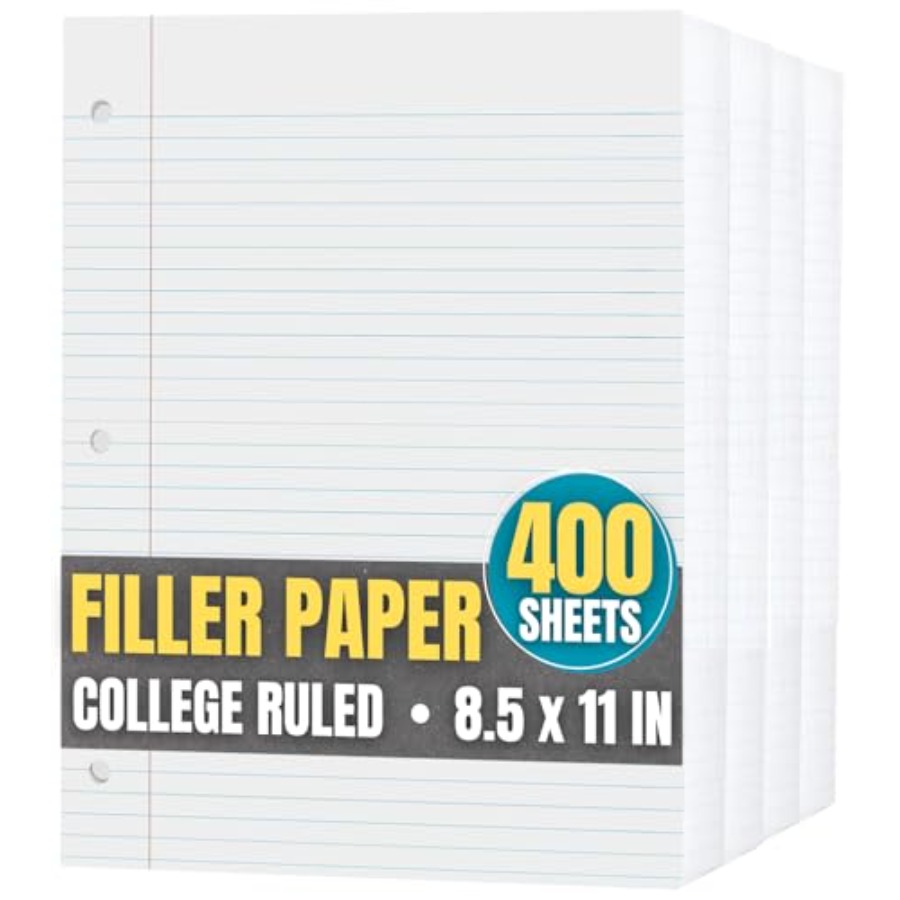 Loose Leaf Paper College Ruled - огляд і ціна Paper Punch 3 Hole