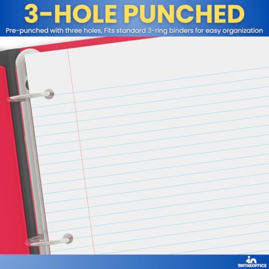 Loose Leaf Paper College Ruled - огляд і ціна Paper Punch 3 Hole