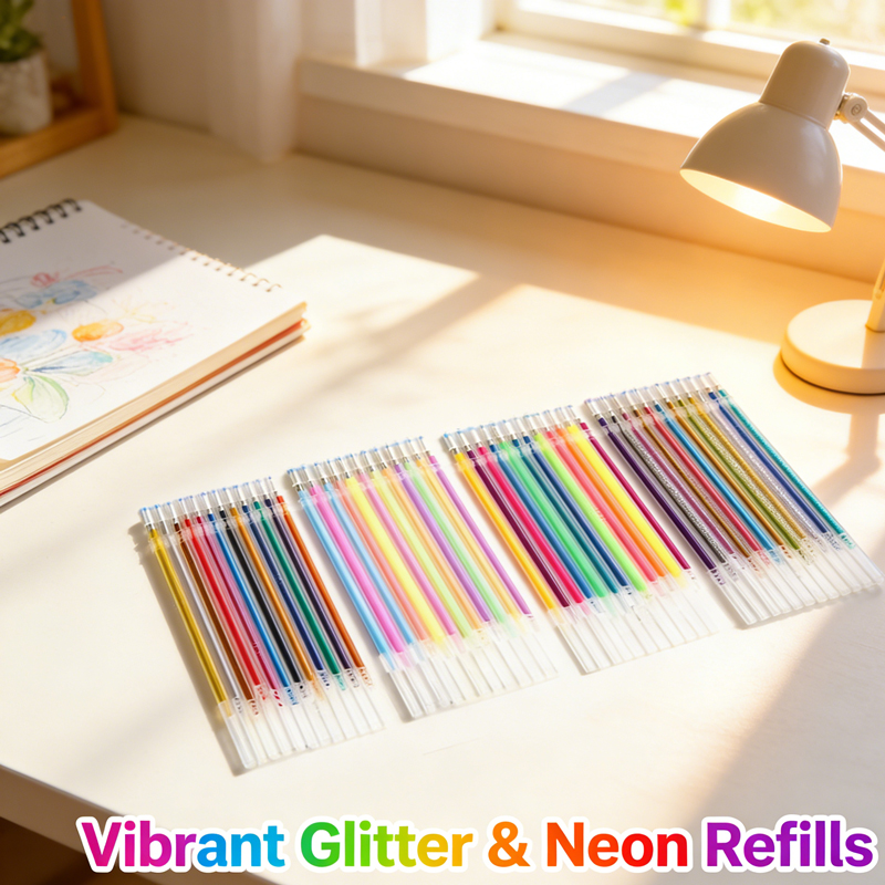 12-100 Color Gel Pen Refills S - огляд і ціна Highlighter Set Pastel