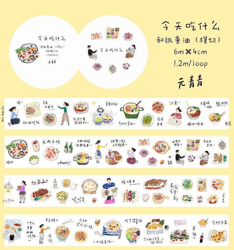 YuanQingQing Studio Today DO W - огляд і ціна Washi Tape Set