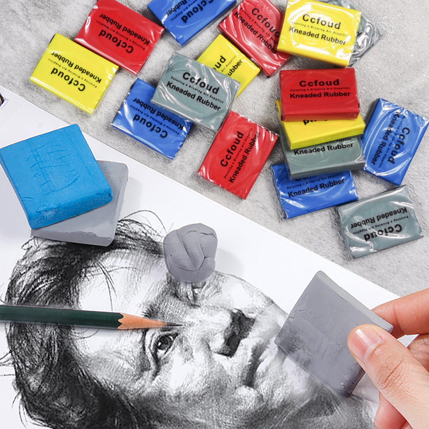 Kneaded Rubber Erasers, Colore - огляд і ціна Rubber Eraser Kneaded
