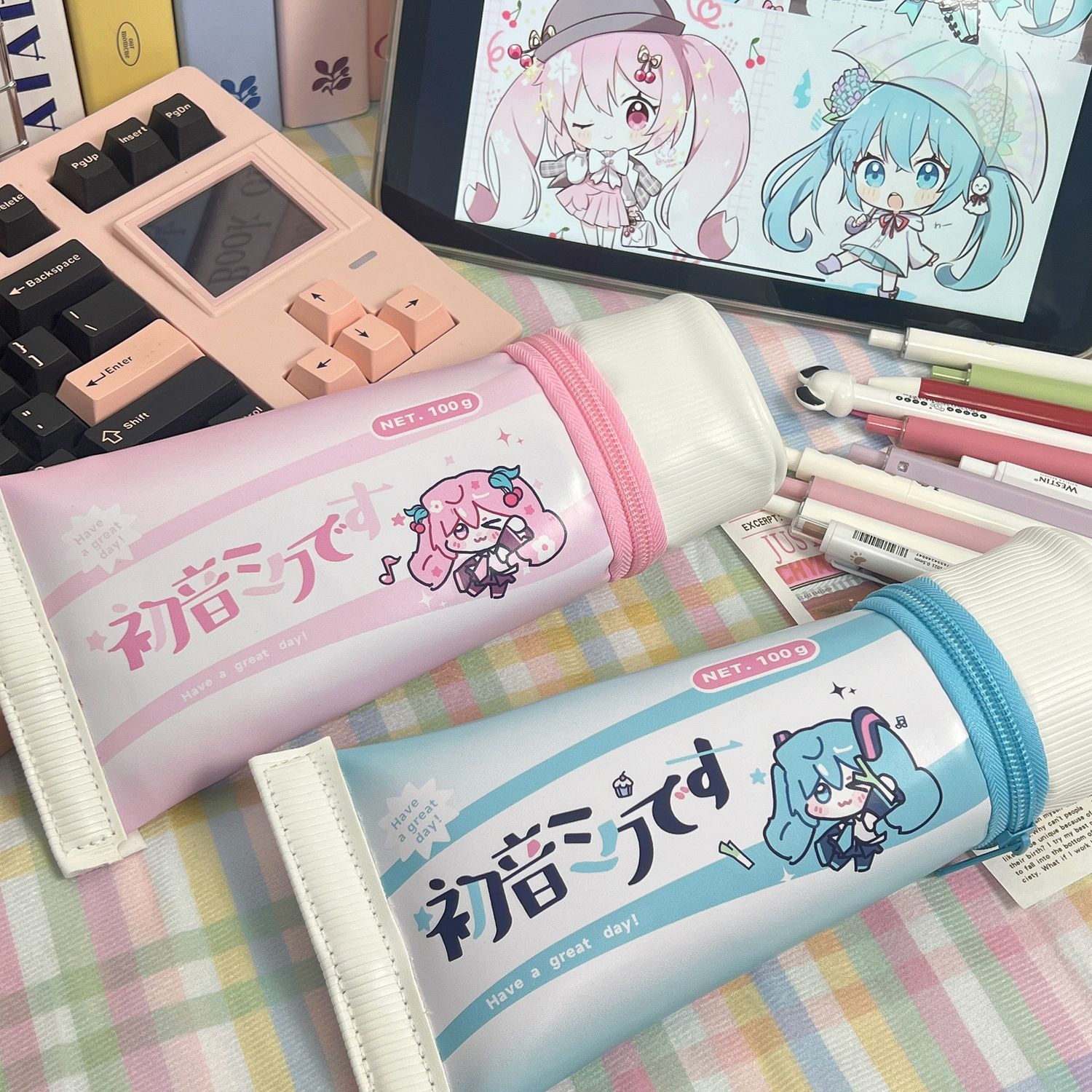 Hatsune Miku Simulation Toothp - огляд і ціна Pencil Case Large