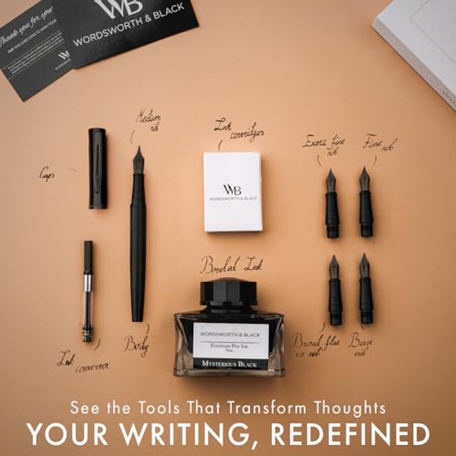 Fountain Pen Gift Set, Include - огляд і ціна Fountain Pen Ink