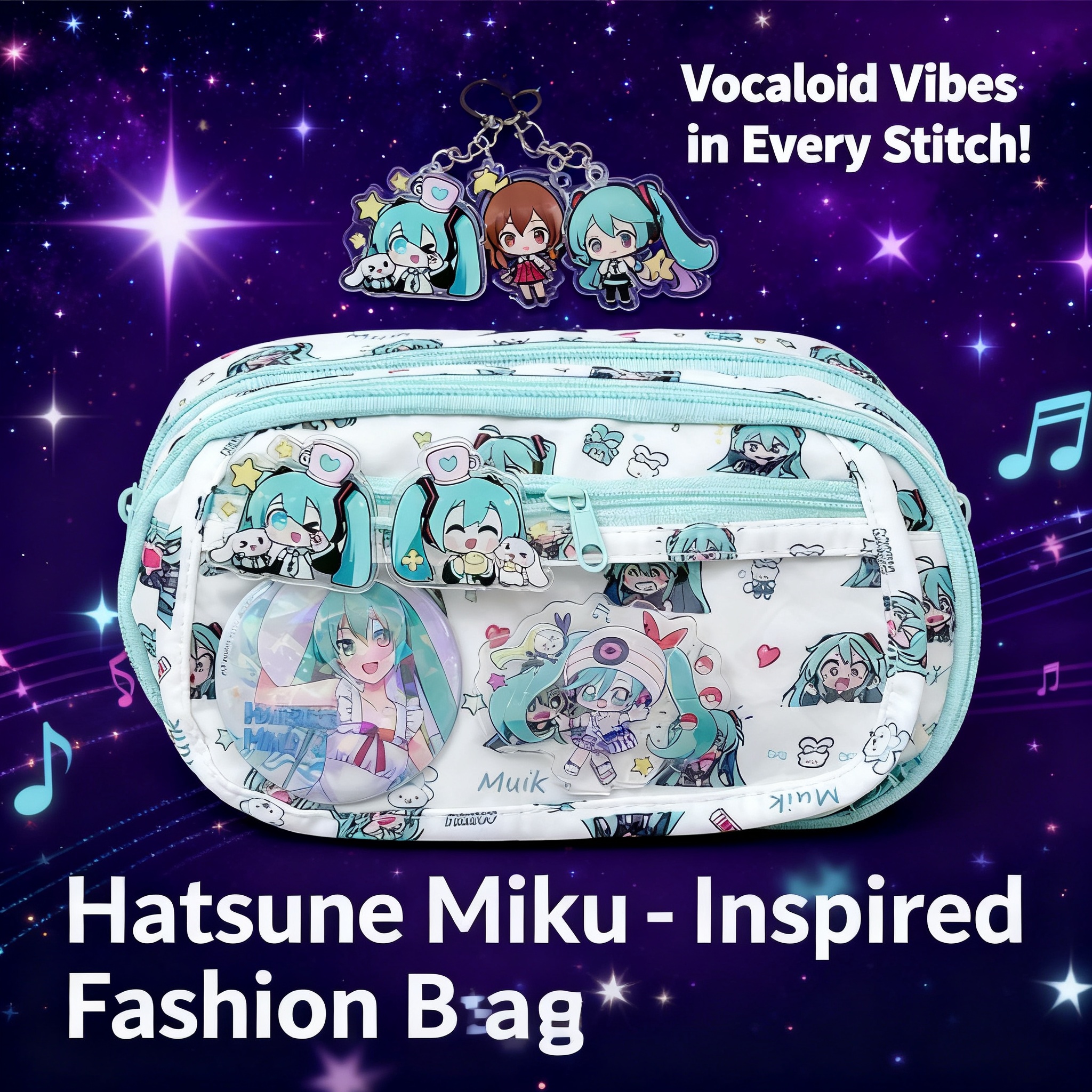 Hatsune Miku Pain Bag Cute Lar - огляд і ціна Pencil Case Large