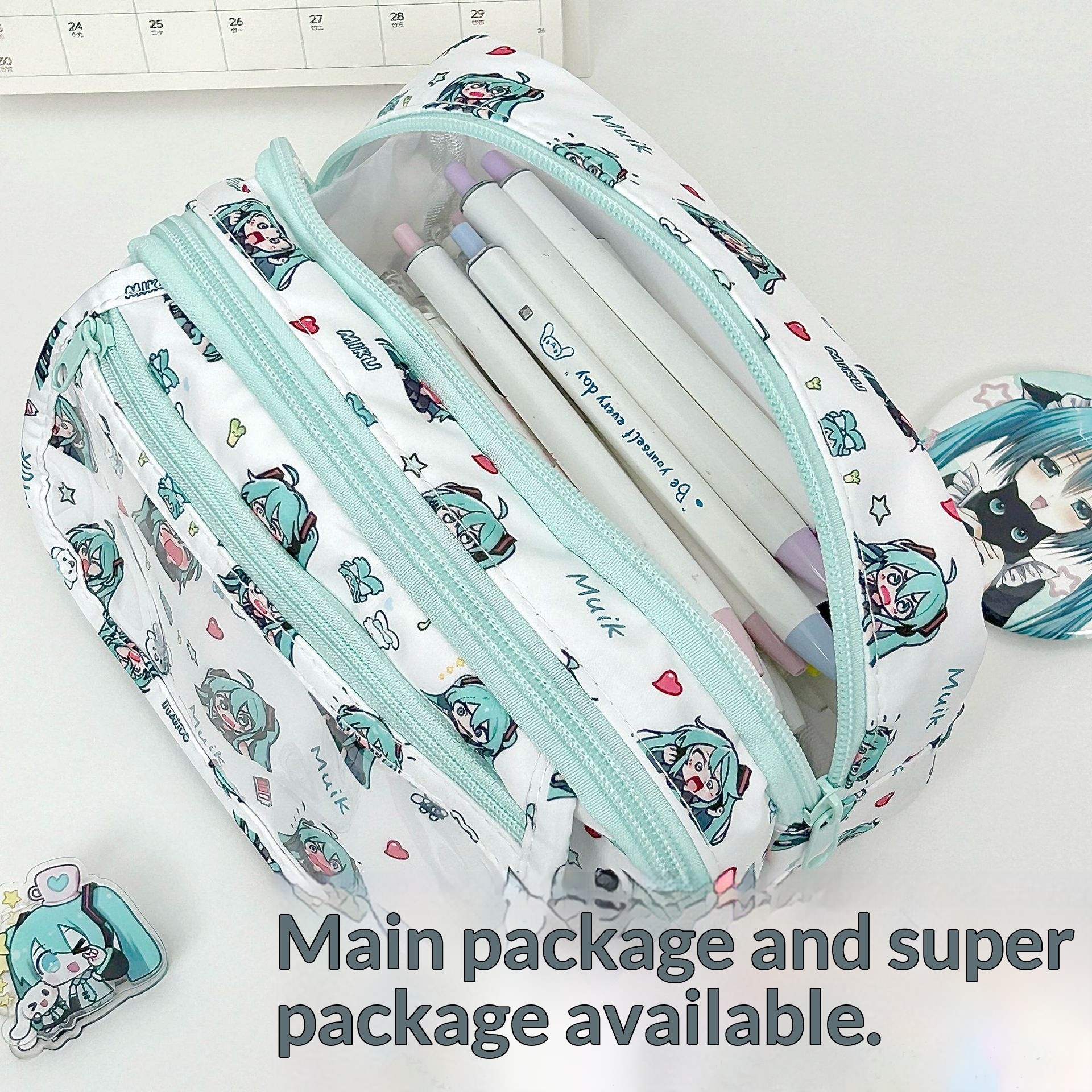 Hatsune Miku Pain Bag Cute Lar - огляд і ціна Pencil Case Large