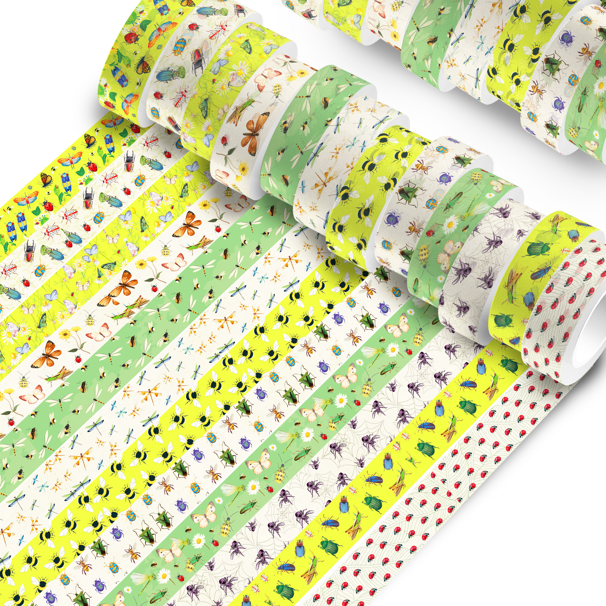 12 Rolls Cartoon Insect Bee Bu - огляд і ціна Washi Tape Set