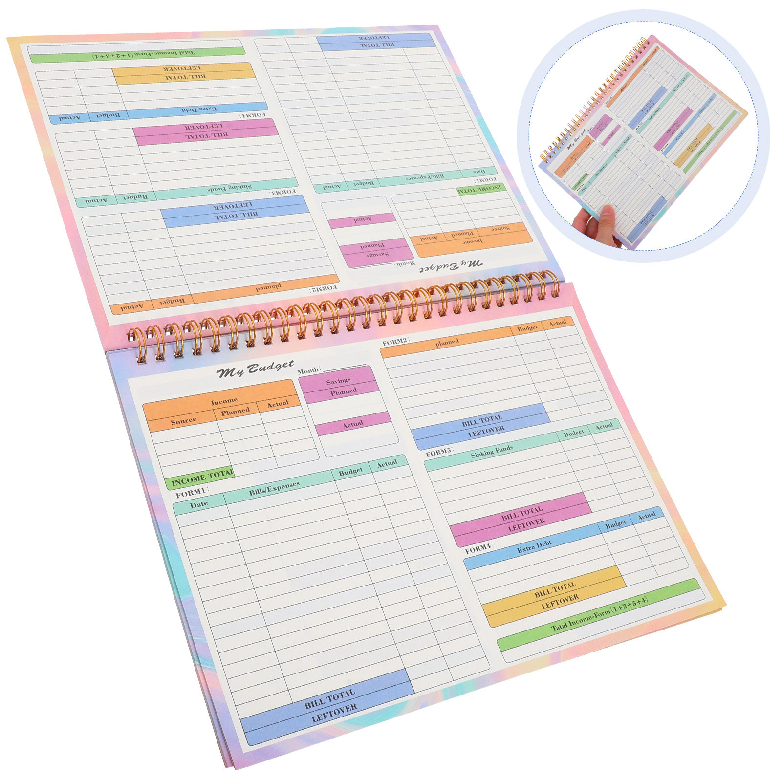 B5 Financial Ledger Book Daily - огляд і ціна Planner Weekly Budget