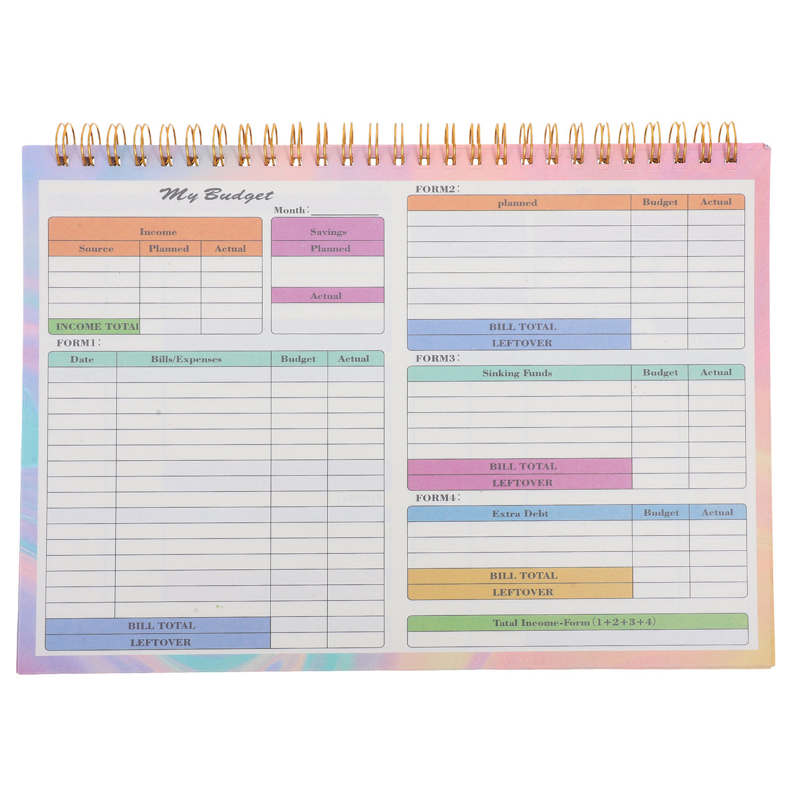 B5 Financial Ledger Book Daily - огляд і ціна Planner Weekly Budget